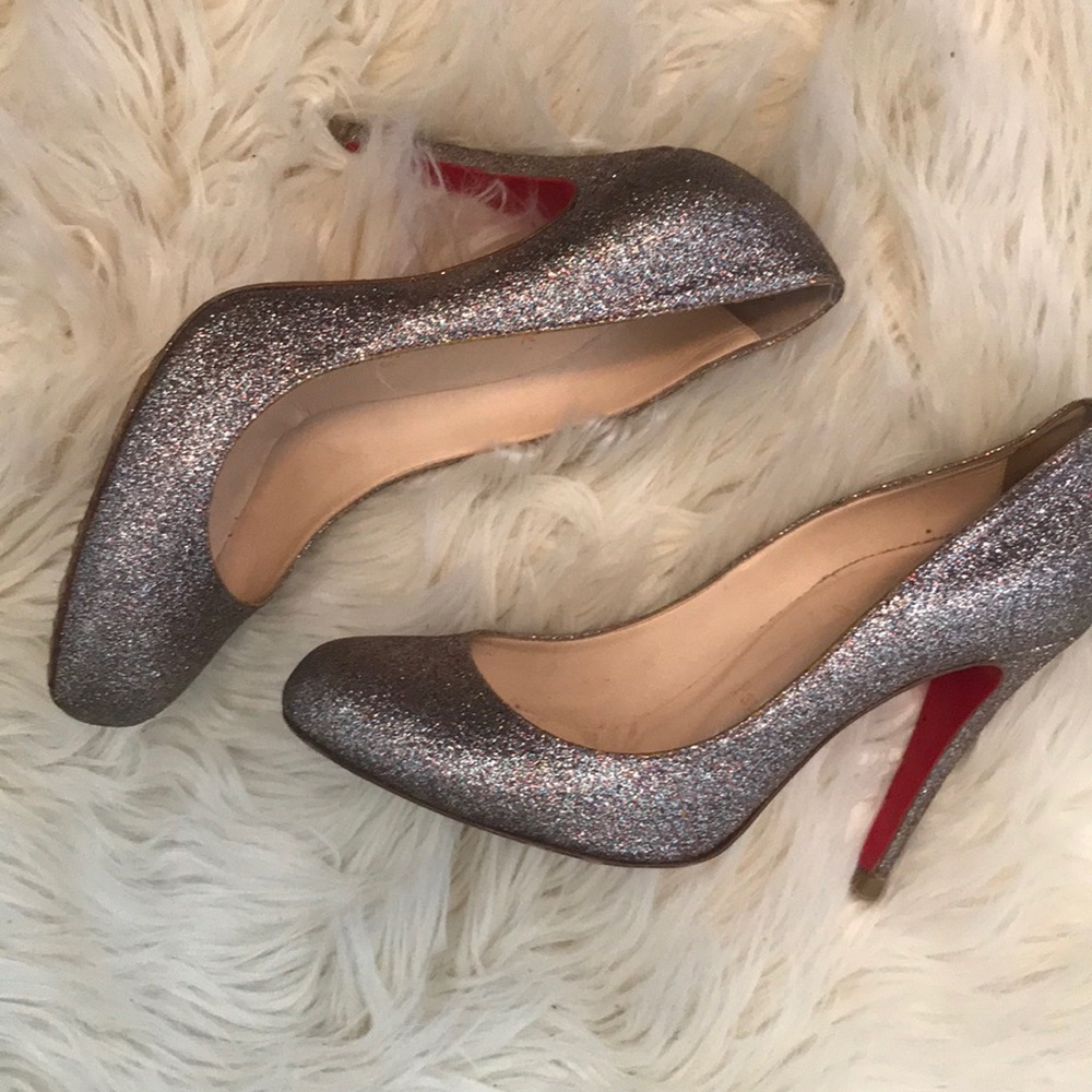 Christian Louboutin Ron Ron 100 Glitter Mini